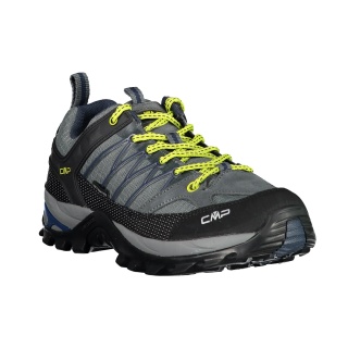 CMP Buty trekkingowe Rigel Low WP (Trekking, wodoodporne) szare/niebieskie męskie